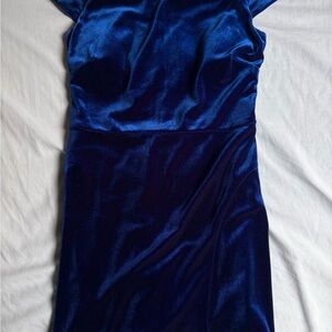 Midnight Doll Blue Velvet Dress